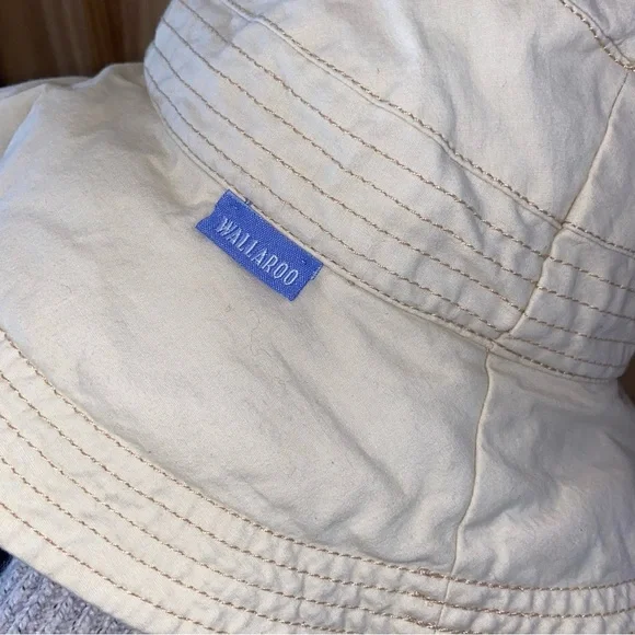 Wallaroo Unisex Beige Sun Hat 100% Cotton - Picture 2 of 9